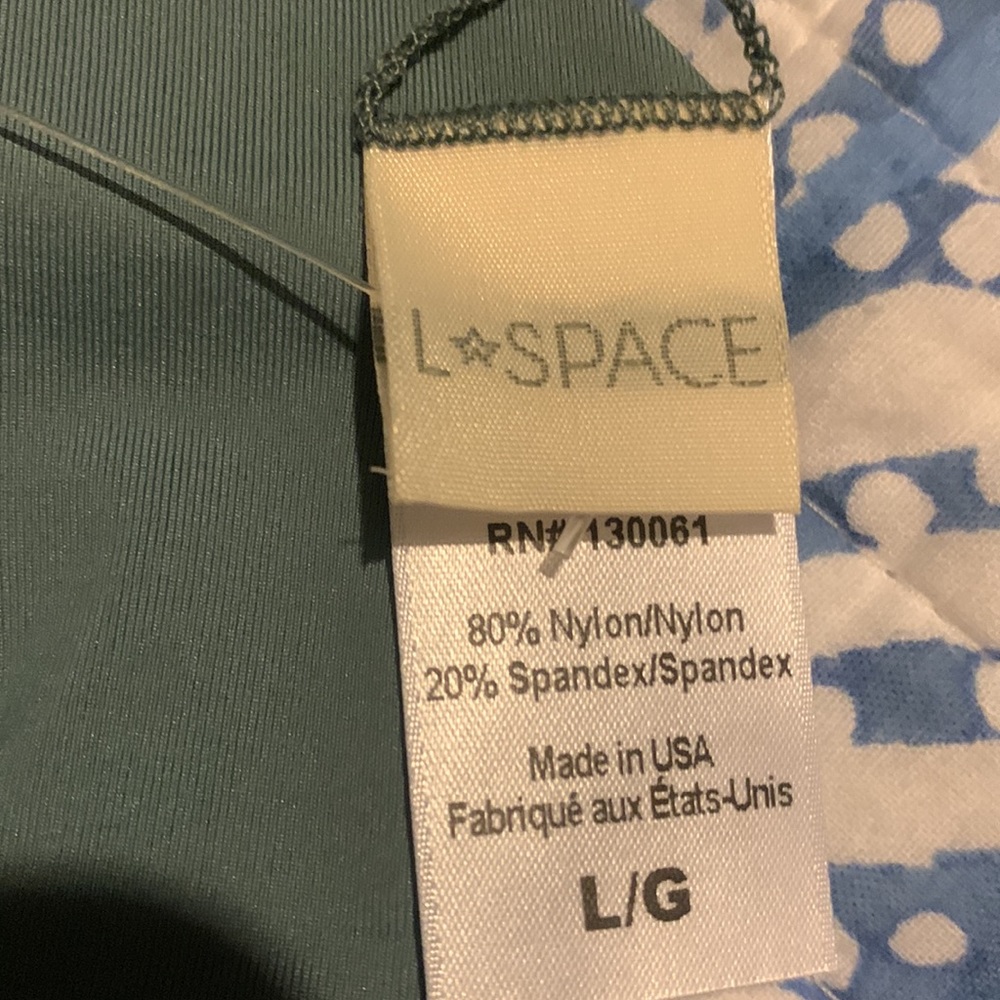 NWT L*SPACE Jamie Bikini Top In Slated Glass - Picture 10 of 13